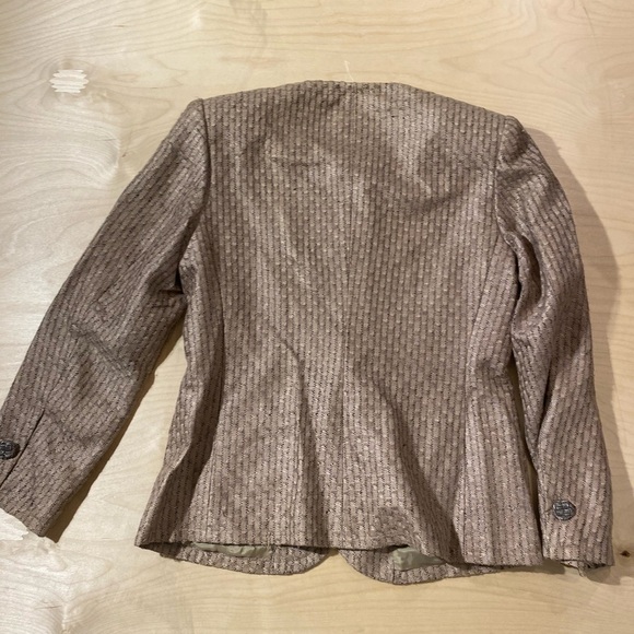 Ann May 100% Woven Silk Blazer size 10 (BT) - Picture 12 of 14